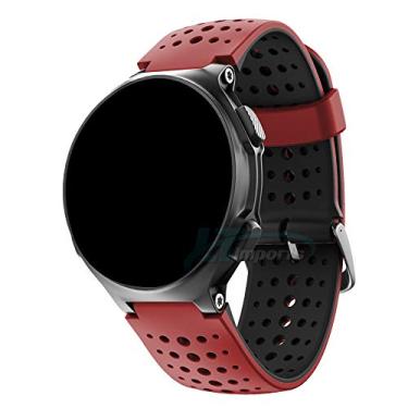 Imagem de Pulseira Dual compativel com Relogio Forerunner 235 220 230 620 630 735XT - Marca LTIMPORTS (Vermelho com Preto)