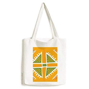 Imagem de Totems de triângulo amarelo do México, civilização, sacola de lona, bolsa de compras, bolsa casual