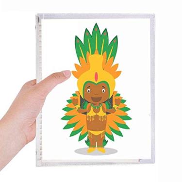 Imagem de Caderno de desenho Orange Wild Brazil com folhas soltas e diário recarregável