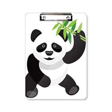 Imagem de Panda chinês bambu tradicional arte padrão prancheta pasta bloco de escrita placa de apoio A4