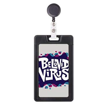 Imagem de Graffiti Street Blue Red Vírus retrátil, crachá, carretel de cartão