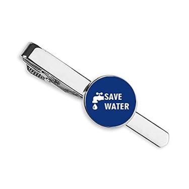 Imagem de Clipe de gravata Save Water para presente de homem de negócios