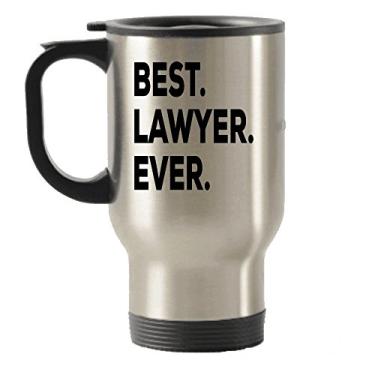 Imagem de Caneca de viagem Best Lawyer Ever – Copos isolados para viagem – Presentes de advogada para homens e mulheres – advogada – Retired Going Away Promomotion Aniversário Natal – Ambiental – Mordaça engraçada