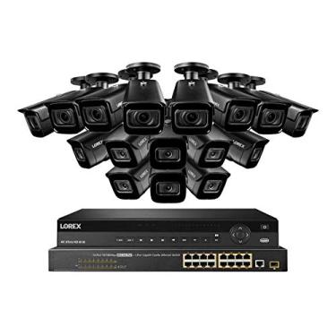 Imagem de Sistema de Vigilância Lorex 4KHDIP3288N3 4K w / N882A38B 8TB 4K 32 Canal NVR e 8 4K 8MP LNB9282B 4X Zoom Óptico Bala Câmeras e 8 4K Lens 8MP LNB9242B fixo Bala Câmeras