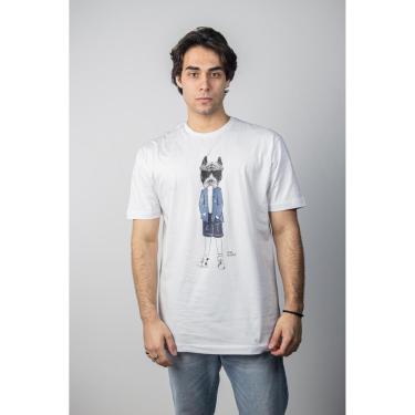 Imagem de Camiseta Me Gusta Cabeça de Bulldog Masculina-Masculino