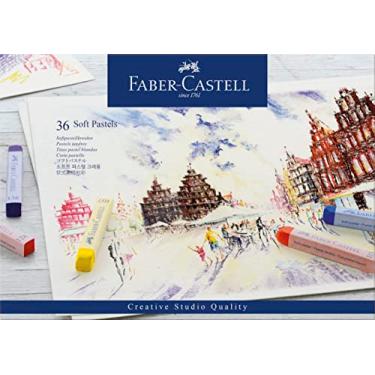 Imagem de Giz Pastel Seco Macio Longo Goldfaber 36 Cores, Faber-Castell