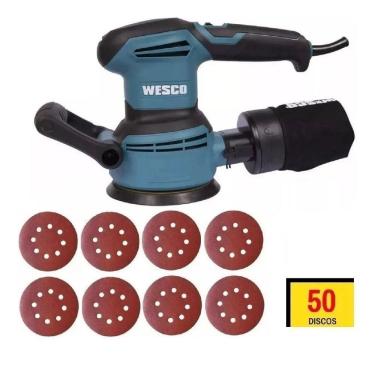 Imagem de Lixadeira Roto Orbital 5 125Mm 400W Ws4265 Wesco + 50 Lixas