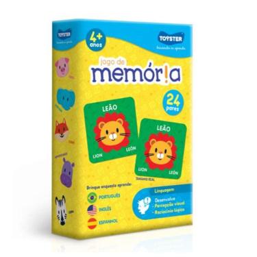 Imagem de Jogo de Memória Animais– Português, Inglês e Espanhol