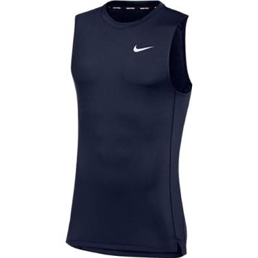 Imagem de Nike Camiseta masculina de treinamento sem mangas, Azul marino, XG