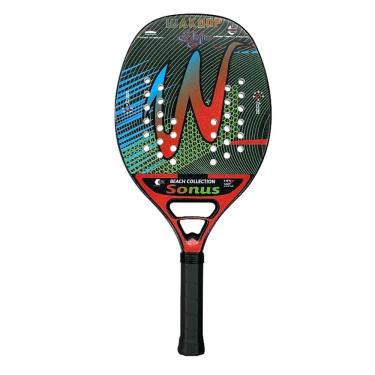 Imagem de Raquete Wakdop Kawasaki 12k Beach Tennis Case+bola+grip