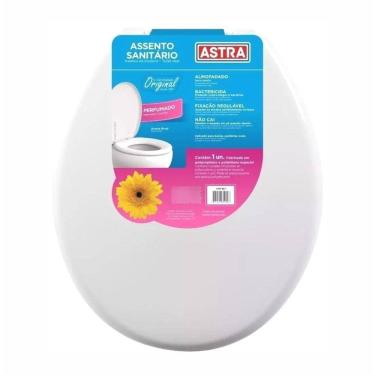 Imagem de Assento Sanitário Almofadado Oval Perfumado Astra TPKP