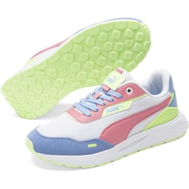 Imagem de PUMA - Tênis feminino Runtamed Plus, Day Dream/Loveable/Fast Yellow, 11