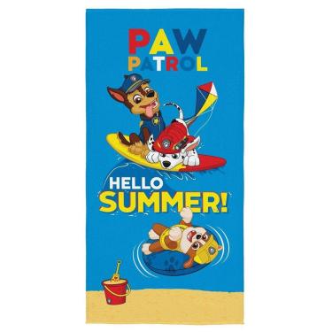 Imagem de Toalha Banho Piscina Patrulha Canina Aveludada 140x70cm