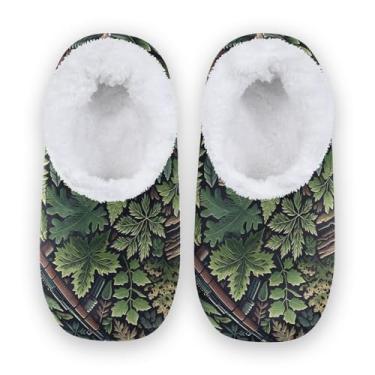 Imagem de CHIFIGNO Chinelos de neve para mulheres interiores, sapatos de casa masculinos, chinelos de quarto feminino M-XXL, Estampa camuflada, Medium