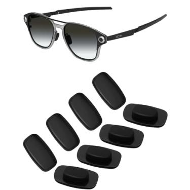 Imagem de Mryok 4 pares de protetores nasais de substituição para óculos de sol Oakley Latch Alpha & Lugplate - Preto
