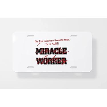 Imagem de Capa para placa de carro Aunt Worker – Capa para placa de carro – Capa para placa de carro 15 x 30 cm