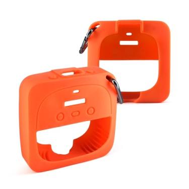 Imagem de Capa de silicone para Bose, capa protetora de silicone para viagem para alto-falante portátil Bose SoundLink micro (laranja)