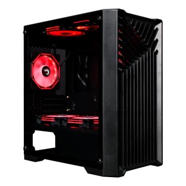 Imagem de Gabinete Gamer Rise Mode X1 S/Fan S/Fonte MidTower ATX Vidro Temperado Preto - RM-X1-01-FB