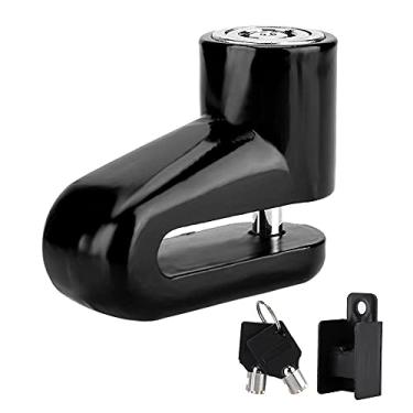 Imagem de Trava De Disco De Segurança Para Bicicleta, Trava De Freio A Disco, Trava De Disco De Roda De Segurança Antifurto Para Moto Com Duas Chaves(Preto)