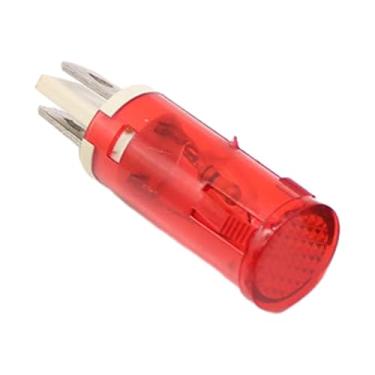 Imagem de harayaa Lâmpada de sinal de luz indicadora 220V Mini, MDX-14A montada em painel, compacta para geradores de energia elétrica, geladeiras e freezers, Vermelho