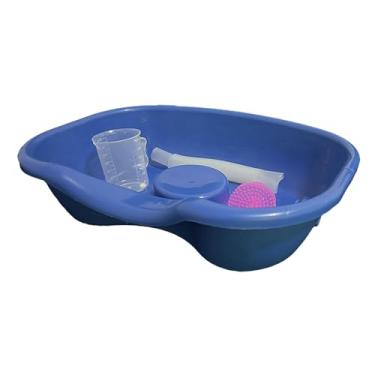 Imagem de Kokiya Tigela de xampu portátil para lavatório de cabelo, 46 x 35 cm, lavatório de xampu durável