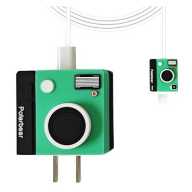 Imagem de Linda capa protetora compatível com carregador adaptador USB-C 20W da Apple, capa protetora de desenho 3D, capa protetora de cabo para carregador de iPhone (câmera)