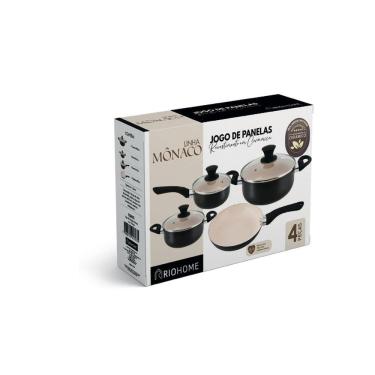 Imagem de Jogo Panelas Mônaco 4 Peças Revestimento Em Cerâmica 1,8 Mm