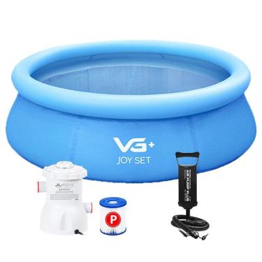 Imagem de Piscina Inflável Joy Set 2490l Circular 240cm com Filtro Bomba Vg Plus 110v