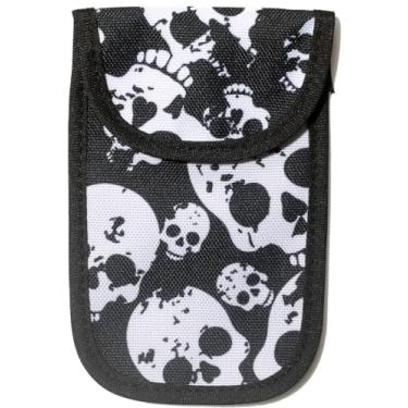 Imagem de Protetor de chaveiro Skull Cool Faraday, bloqueador de sinal de nylon, bolsa Faraday, bolsa Faraday para chaveiro, bloqueador de sinal de chave, protetor de chaveiro RFID