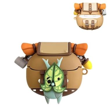 Imagem de TSVSXS Linda capa Korok compatível com Samsung Galaxy Buds3/Galaxy Buds3 Pro (2024) com Keyahcin, desenho animado anime Yahaha, capa protetora de silicone à prova de choque para homens e mulheres