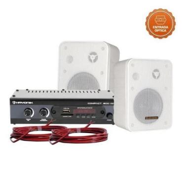 Imagem de Kit de Som Para Ambiente Hayonik Ambience 2000 OD V2 Branco F003