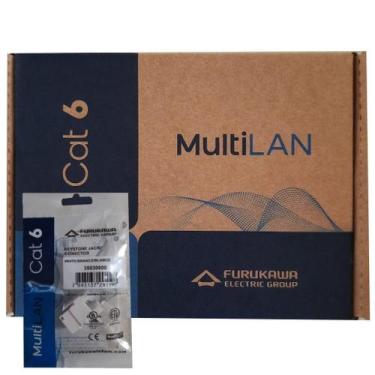 Imagem de 5x Conector Keystone C6 Fêmea Furukawa Multilan Rj45 Tomada