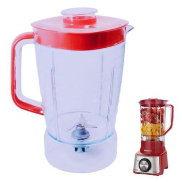 Imagem de Copo Jarra Liquidificador Mondial Turbo L850W Vermelho Forte - Mebrasi