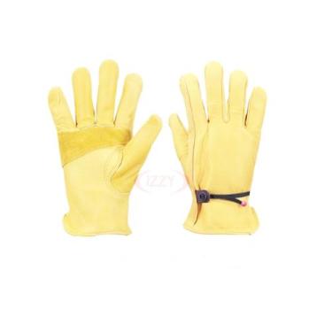 Imagem de Luva de Couro Amarelo Motociclista Izzy Amiel - Com Relgualdor, M