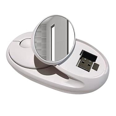 Imagem de Mouse sem fio para laptop, computador, conexão 2.4G+BT3.0+BT5.0, mouse óptico portátil para escritório, ajuste de 3 DPI para sistema Windows, MacOS e Android