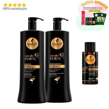 Imagem de Haskell Kit Cavalo Forte Shampoo Condicionador 1l + Complexo
