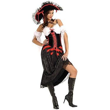 Imagem de Rubie's Fantasia de pirata da rainha do mar, Multi, Small