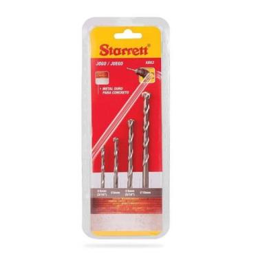 Imagem de Jogo de brocas para concreto/metal kbk2 starrett 4 peças, UNIC, UNIC