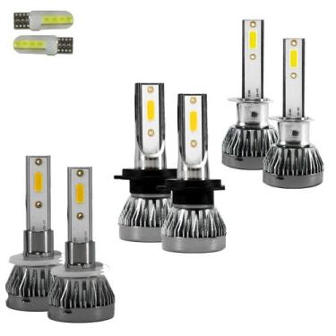 Imagem de Kit ultra led nano chevrolet s10 2017/2022 22000 lúmens 6500k  h1h7h27