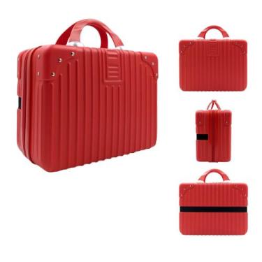 Imagem de Maleta Frasqueira Viagem de Mão Abs Reforçada - Kingleen, Vermelho