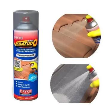 Imagem de Kit 12 Spray Vedaja Aerossol Incolor Vedatudo Telhas Calhas 400ml - DR