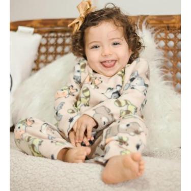Imagem de Conjunto Pijama longo infantil Soft Quentinho - ROUPA DE DORMIR, 1, Me
