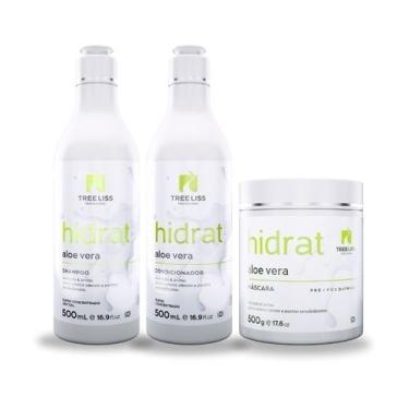 Imagem de Kit Hidratação Aloé Vera Cabelos Oleosos 3 itens Tree Liss - Treeliss 