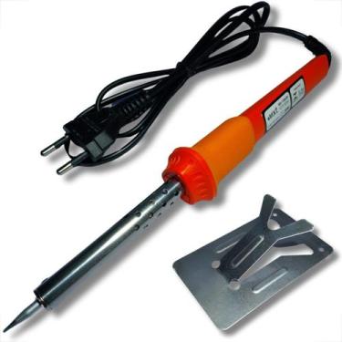 Imagem de Ferro de solda profissional com suporte para soldador 30w 127v 365 gra