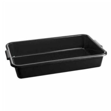 Imagem de Bandeja Plástica Retangular 7 Lts Multiuso Preta 43x29Cm Trioplast