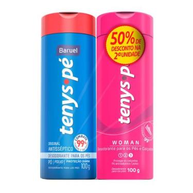 Imagem de Tenys Pé Baruel Original Talco 100g e Tenys Pé Baruel Woman Talco 100g
