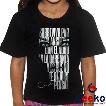 Imagem de Camiseta Infantil Anahí 100% Algodão Soy Rebelde Tour 2023 RBD Geeko, 
