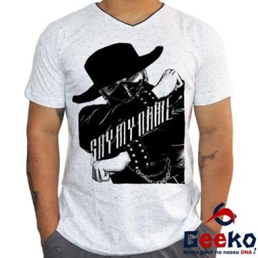 Imagem de Camiseta Ateez 100% Algodão Kim Hongjoong K-pop Geeko, Branco mescla g