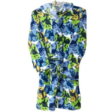 Imagem de Roupão Infantil Microfibra com Capuz e Bolso Toque Flannel - Bene Casa