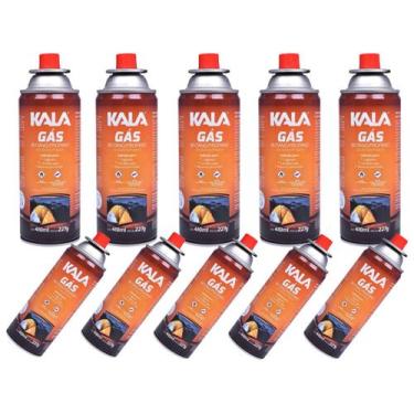 Imagem de Kit 10 Refil de Gás Butano p/ Maçarico 227gr - Kala